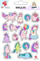All4Kids, naklejki, Tęczowe jednorożce