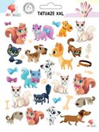 All4kids, tatuaże zmywalne pieski i kotki, XXL