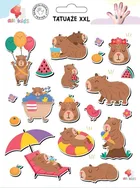 All4kids, tatuaże zmywalne XXL, wypoczęta kapibara