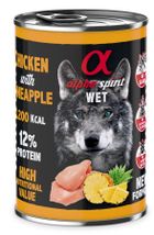 Alpha Spirit, kurczak/ananas mokra karma pies 400 g