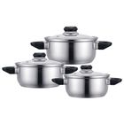 Altom Design, Emilio, komplet garnków nierdzewnych, 6 elementów