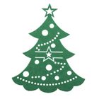 Altom Design, etui filcowe na sztućce, 21-17 cm, zestaw, 4 szt. zielona choinka