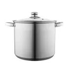 Altom Design, Fabio, garnek wysoki nierdzewny z pokrywą szklaną, 8,5l