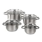 Altom Design, Fabio, komplet garnków nierdzewnych, 8 elementów