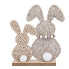 Altom Design, figurka boucle zając, beżowy, 13-4,5-17 cm