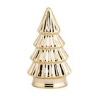 Altom Design, figurka ceramiczna choinka, 7-7-12 cm, w kolorze złota