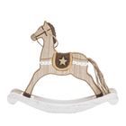 Altom Design, figurka drewniana, konik na biegunach, 18-15-3 cm