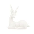 Altom Design, figurka porcelanowy renifer, 11-5-12.5 cm, biały