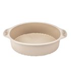 Altom Design, forma silikonowa, okrągła, taupe, 30-24,5-6 cm