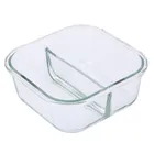 Altom Design, Fresh, pojemnik podwójny z pokrywką, kwadratowy, 0,75l, 15,8-15,8-7 cm