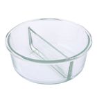 Altom Design, Fresh, pojemnik podwójny z pokrywką, okrągły, 0,95l, 18-7,7 cm