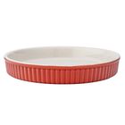 Altom Design, Fusion Coral, naczynie ceramiczne do tarty w opasce, 24-3,5 cm, 800 ml