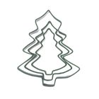 Altom Design, komplet 3 wykrawaczy, choinka, zielony