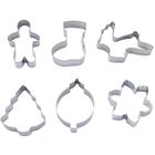 Altom Design, komplet 6 wykrawaczy nierdzewnych, Christmas Bakeshop