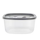 Altom Design, komplet pojemników plasikowych z pokrywkami, szary, 5 szt.