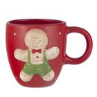 Altom Design, kubek dolomitowy, ciastek, czerwony, 15-11-11 cm