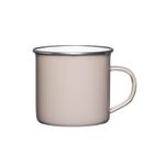 Altom Design, kubek emaliowany, taupe, 9 cm, 500 ml