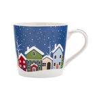 Altom Design, kubek stożek, 390 ml, domki w śniegu