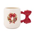 Altom Design, kubek z uchem w kształcie kokardy, 420 ml, wianek, 2