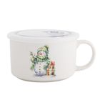 Altom Design, lunchbox z uchem, 800 ml z pokrywką hermetyczną, bałwanek