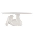 Altom Design, patera z zajączkiem, porcelana kremowa, 25-25-9 cm
