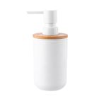 Altom Design, plastikowy dozownik do mydła, z bambusem, 7-7-16 cm