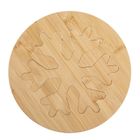 Altom Design, podstawka bambusowa pod gorące naczynia rozkładana, 22-22-1 cm, śnieżynka