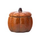 Altom Design, puzderko porcelanowe, dynia, szkliwo reaktywne, pomarańczowe, 10-10-10 cm
