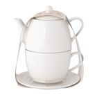 Altom Design, Regular, Tea For One, zestaw do herbaty, porcelana kremowa