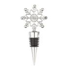 Altom Design, stopper do wina, śnieżynka, 11-5-3 cm, srebrny