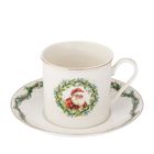 Altom Design, świąteczna girlanda filiżanka ze spodkiem, 220 ml, w opasce