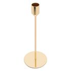 Altom Design, świecznik metalowy na cienką świecę, złoty, 8-8-22,5 cm