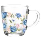 Altom Design, Toronto, kubek, niebieska róża, 350 ml