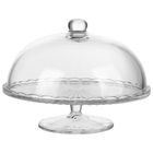 Altom Design, Venus, patera szklana z kloszem na stopce, 28 cm