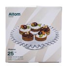 Altom Design, Vivienne, patera szklana na nóżce, 25 cm