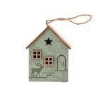 Altom Design, zawieszka filcowa, domek, 8-10-5 cm