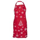 Altom Design, zimowa choinka fartuch kuchenny z kieszonką, 70-80 cm, bawełna, 100%