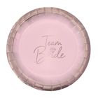 Amscan, talerze owalne papierowe, team bride, 23 cm, 8 szt.