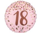 Anagram, balon foliowy, Pretty pink 18th Birthday, 46 cm