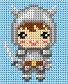 Anex-bis, Moje pierwsze wyszywanie, zestaw do haftu, Rycerz