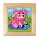 Anex-bis, Moje pierwsze wyszywanie, zestaw do haftu z ramką, Świnka