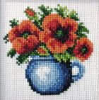 Anex-bis, zestaw do haftu krzyżykowego, Maki