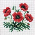 Anex-bis, zestaw do haftu krzyżykowego, Maki