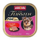 Animonda, Vom Feinsten, Mini Junior, indyk z cielęciną i jabłkiem, mokra karma dla psa, 100g