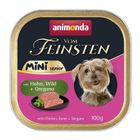 Animonda, Vom Feinsten, Mini Senior, kurczak z sarniną i oregano, mokra karma dla psa, 100g