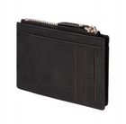Antra, portfel na karty z suwakiem, czarny
