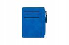 Antra, portfel na karty z suwakiem, kobaltowy