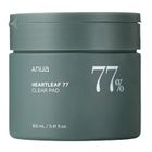 Anua, Heartleaf 77% Clear Pad, tonizujące płatki do twarzy, 160 ml
