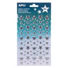 Apli Kids, Gwiazdki srebrne, naklejki metaliczne