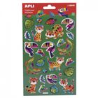 Apli Kids, naklejki metaliczne, zwierzęta z dżungli